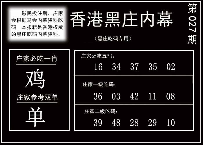 027期香港黑庄内幕[图]