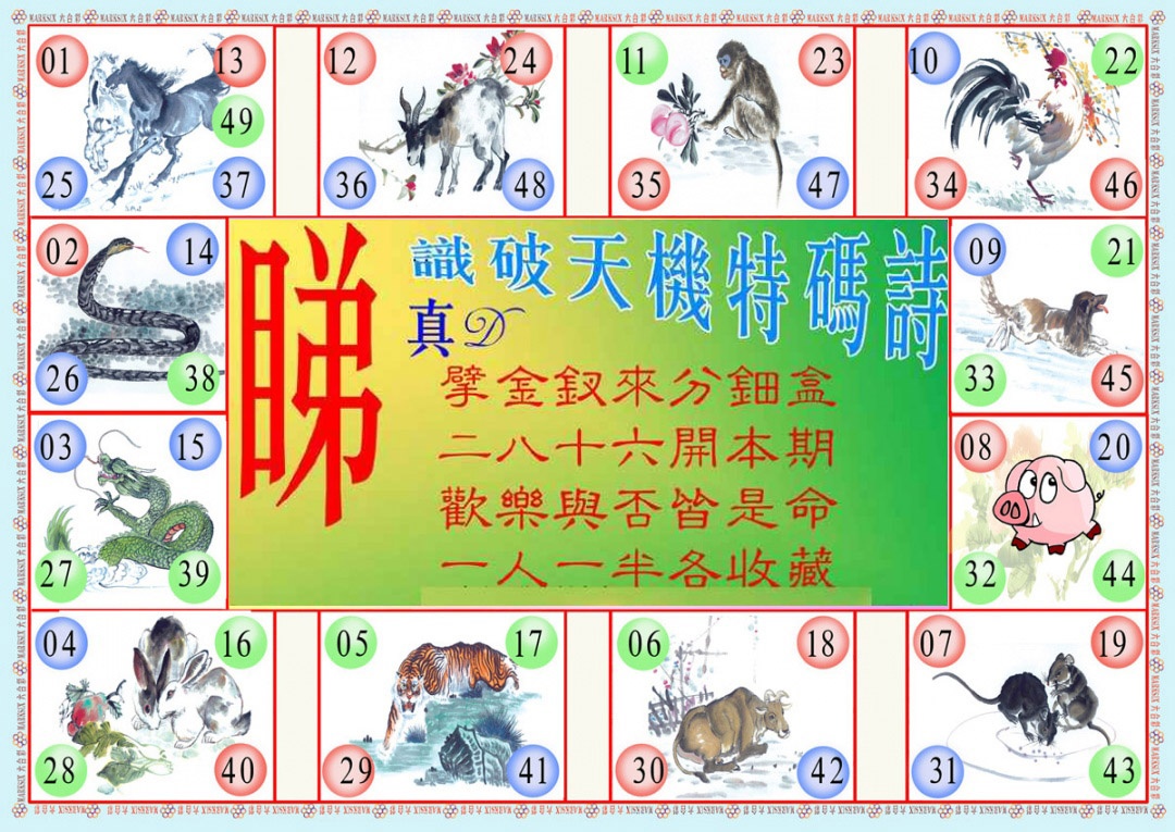 027期识破天机B版[图]