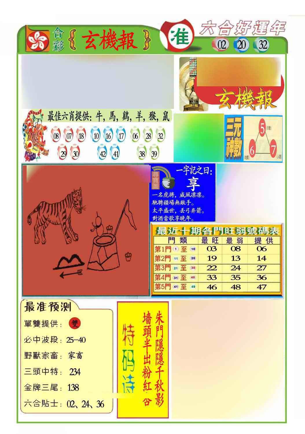 027期马经玄机报(新图推荐)[图]