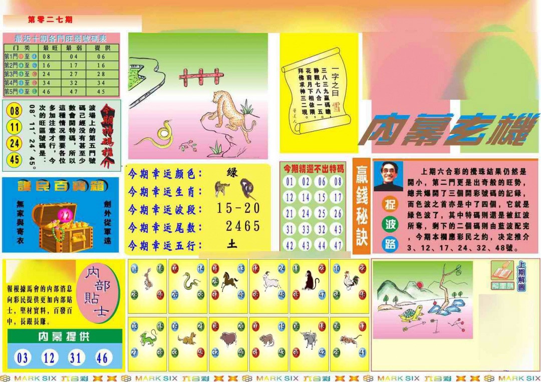 027期马经内幕A(新图推荐)[图]