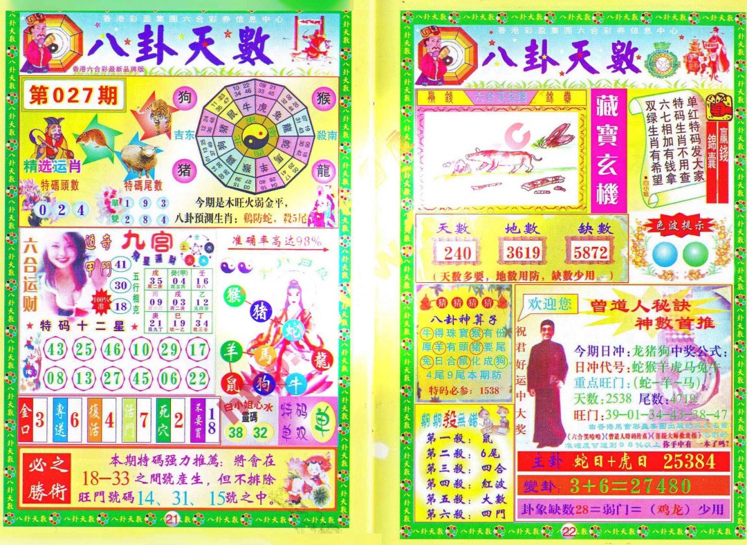 027期八卦天数[图]