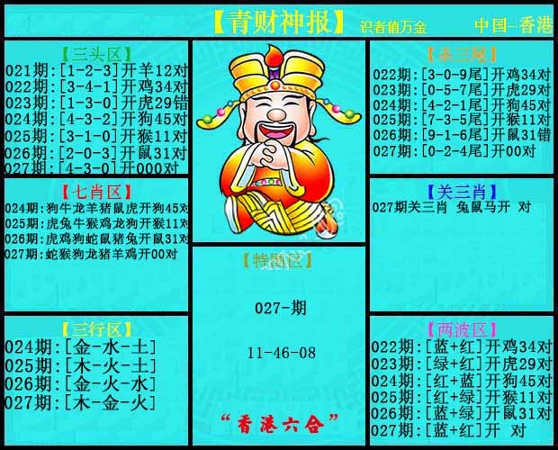 027期青财神报[图]